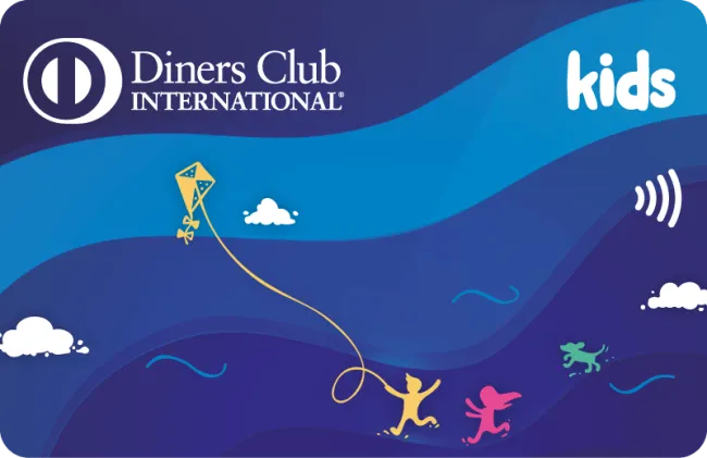 Tarjeta Diners club Kids azul