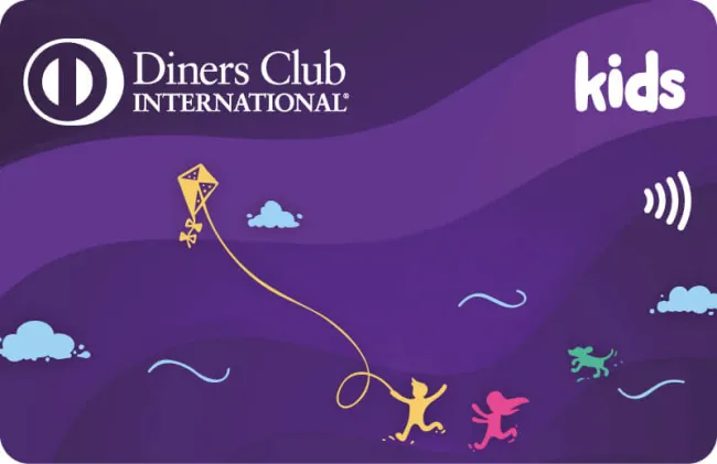 Tarjeta Diners club Kids morada