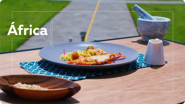 Gastronomía africana en la mitad del mundo